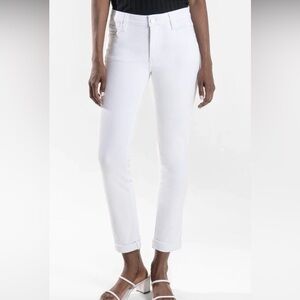 KUT FROM THE KLOTH Jeans 00 Optic White Catherine Straight Crop EC